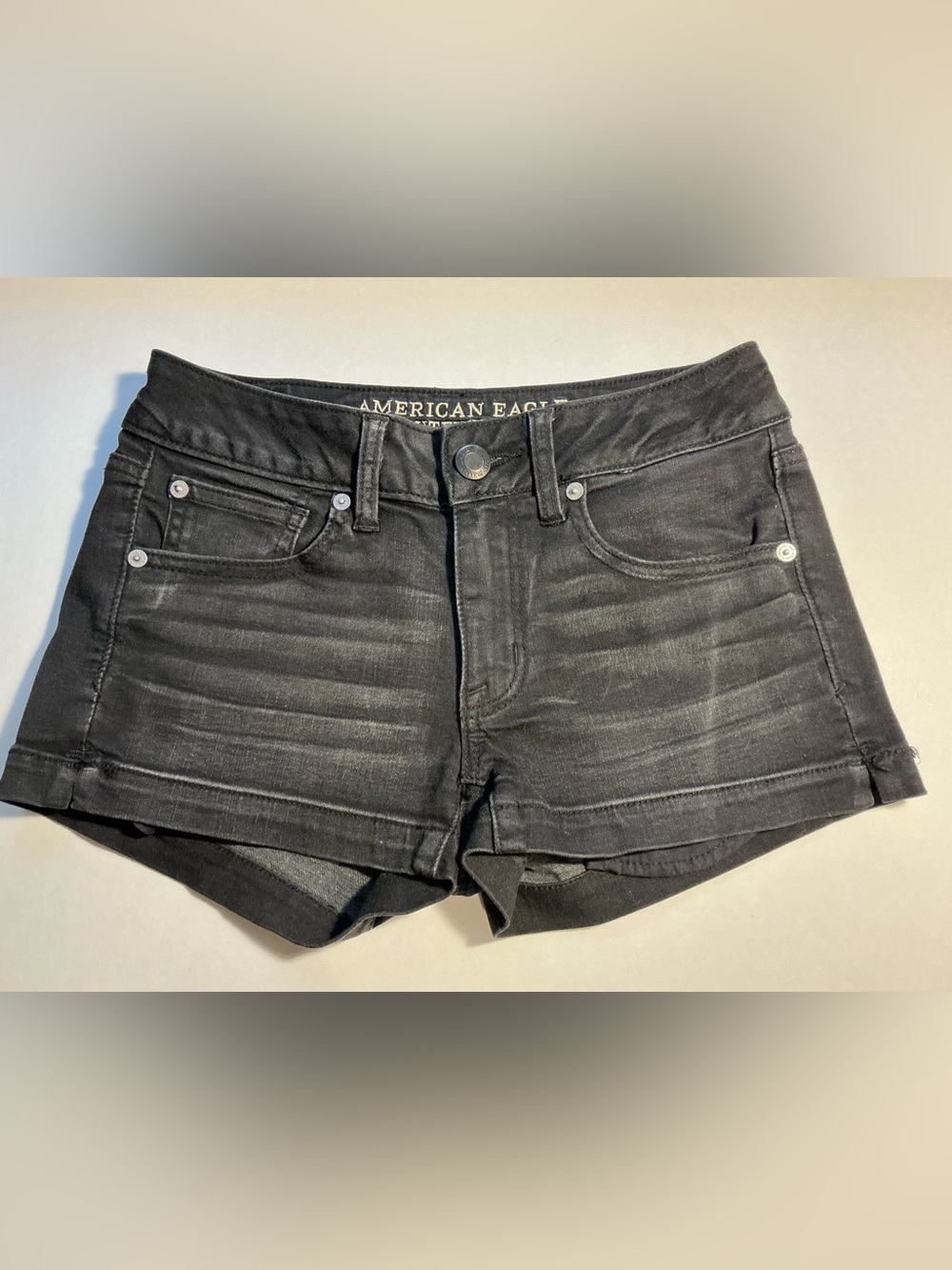 American Eagle Outfitters Women’s Black Denim Shorts
